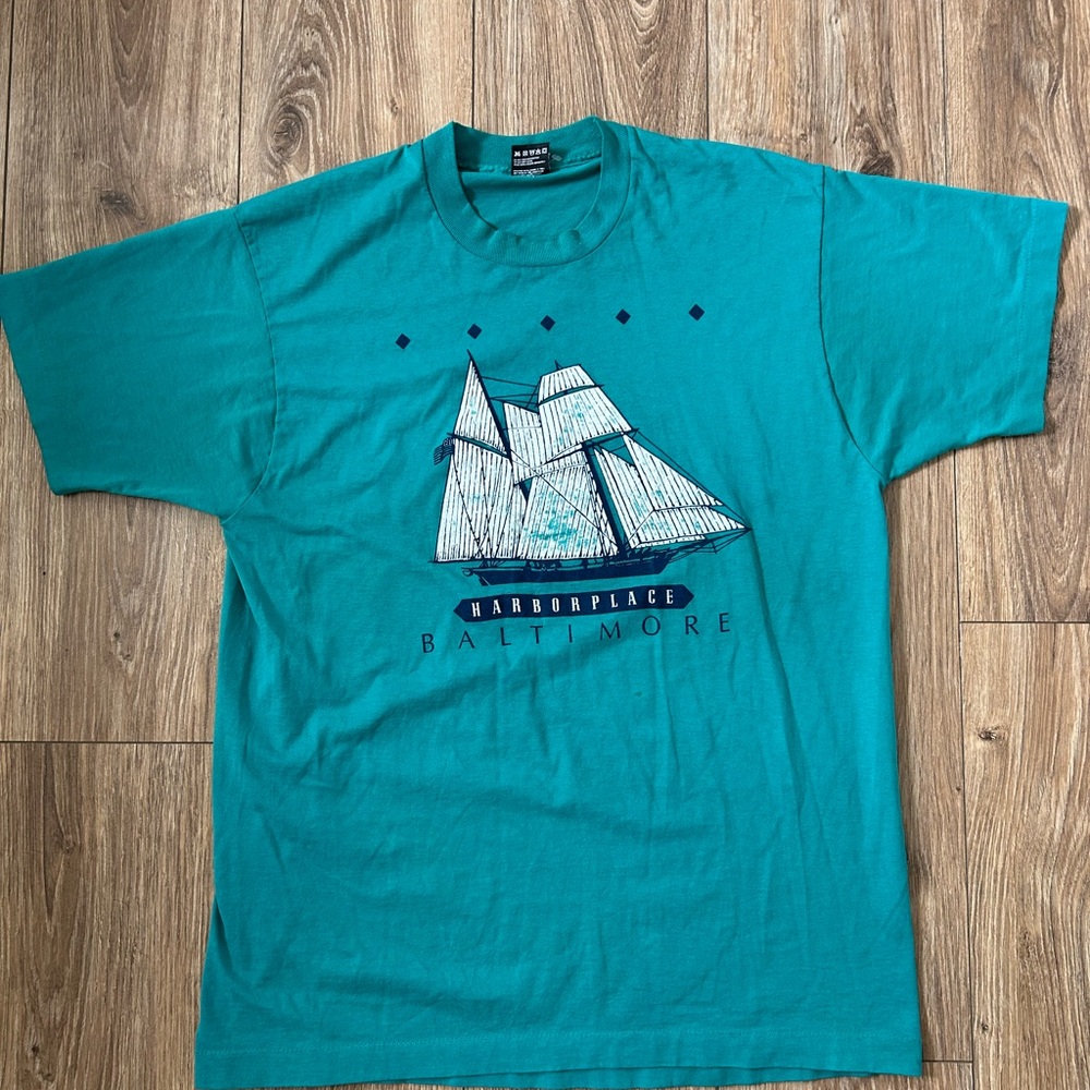 Teal Graphic Men's Shirt